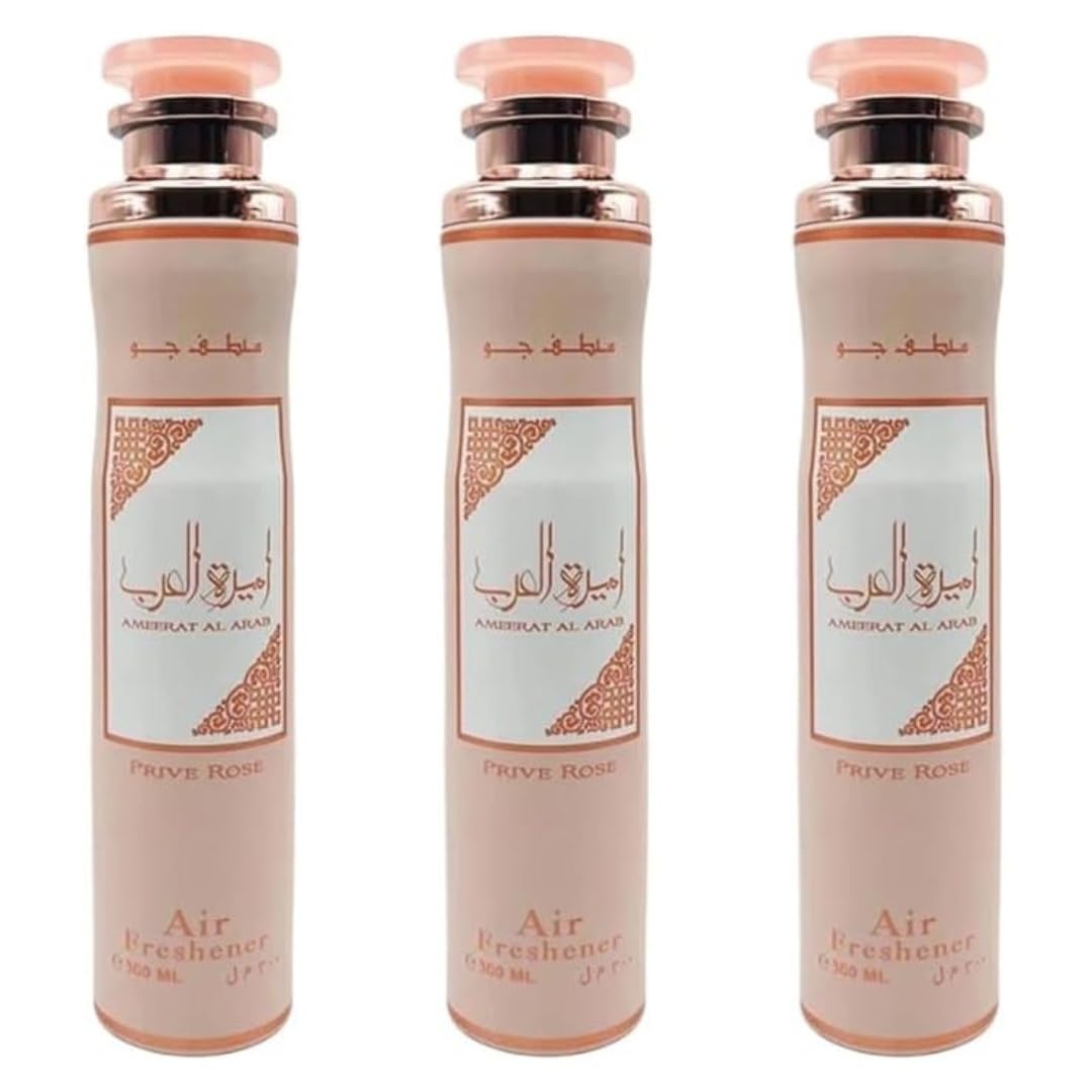 Ameenat Al Arab Prive Rose- Air Freshener - Pack of 3 - 300ml
