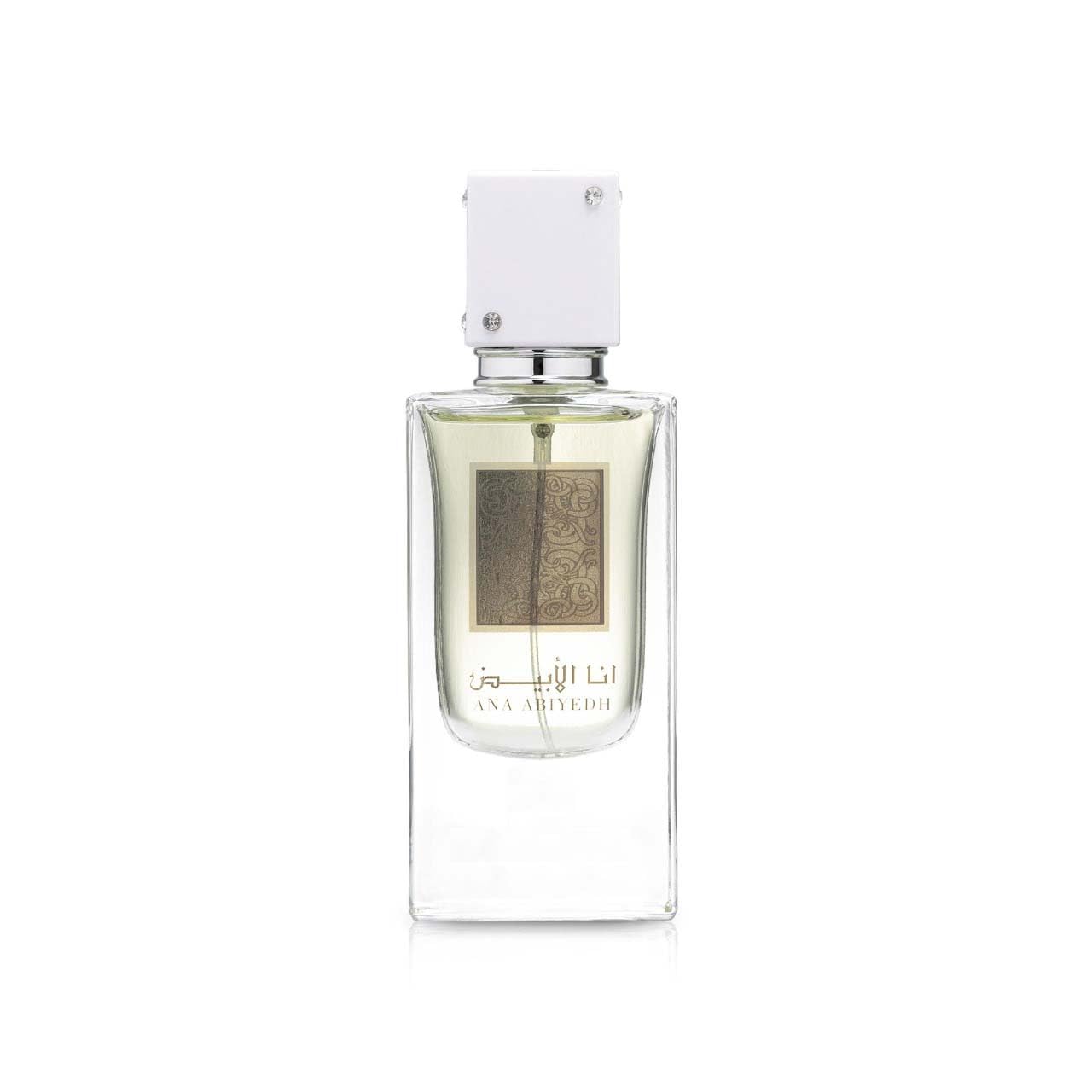 Ana Abiyedh Eau De Parfum for Men & Women 60ml Unisex Perfume Spray Fresh Musky-Woody Scent Long-Lasting Arabian Fragrance Elegant Daily Wear Perfume