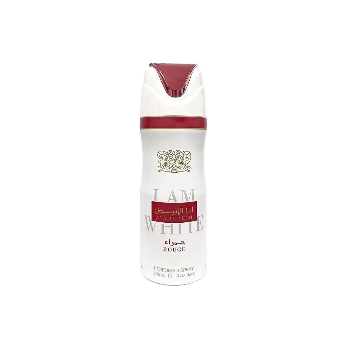 Ana Abiyedh Rouge 200ml perfumed body spray in white and red bottle