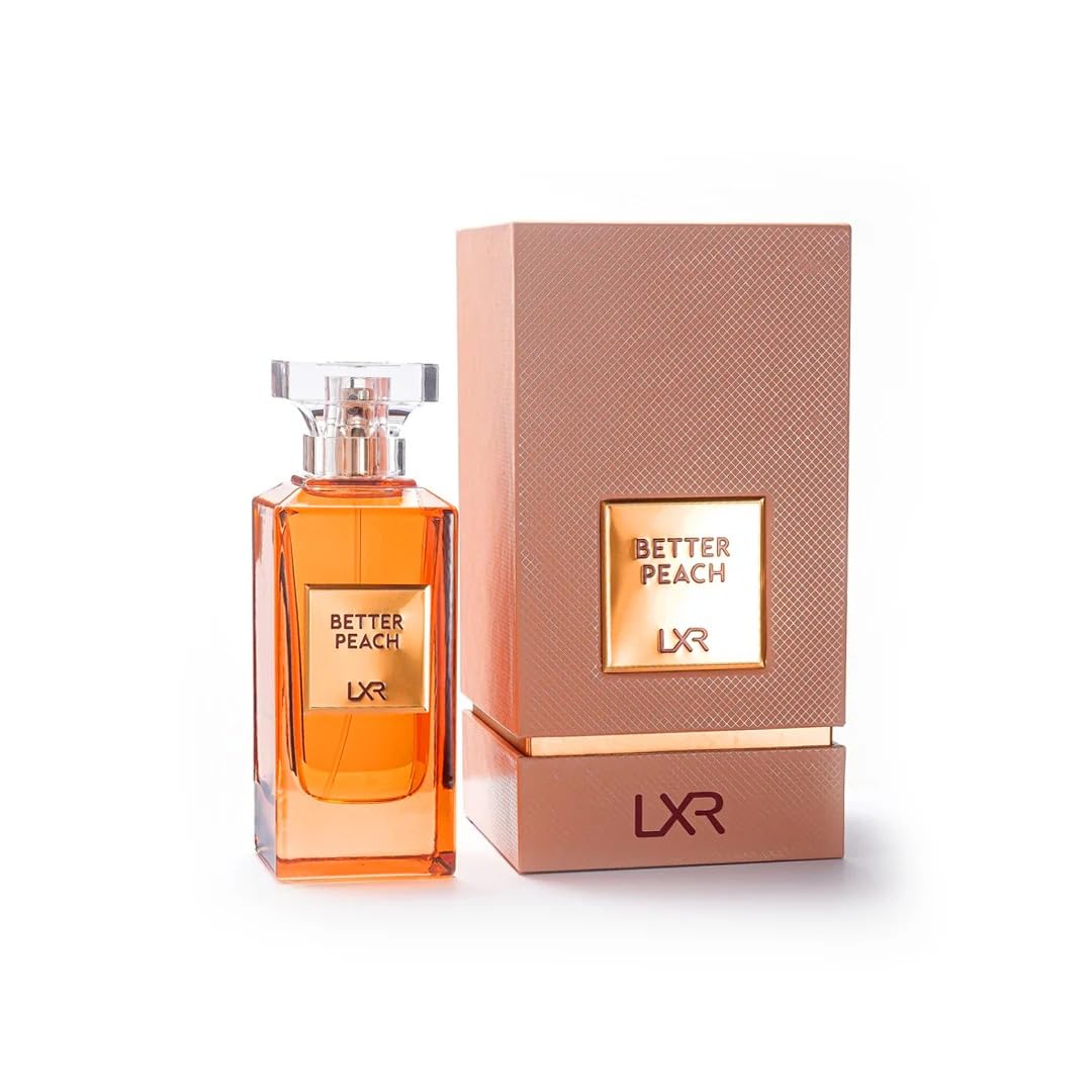 LXR Better Peach Eau de Parfum 100ml luxury perfume bottle and box