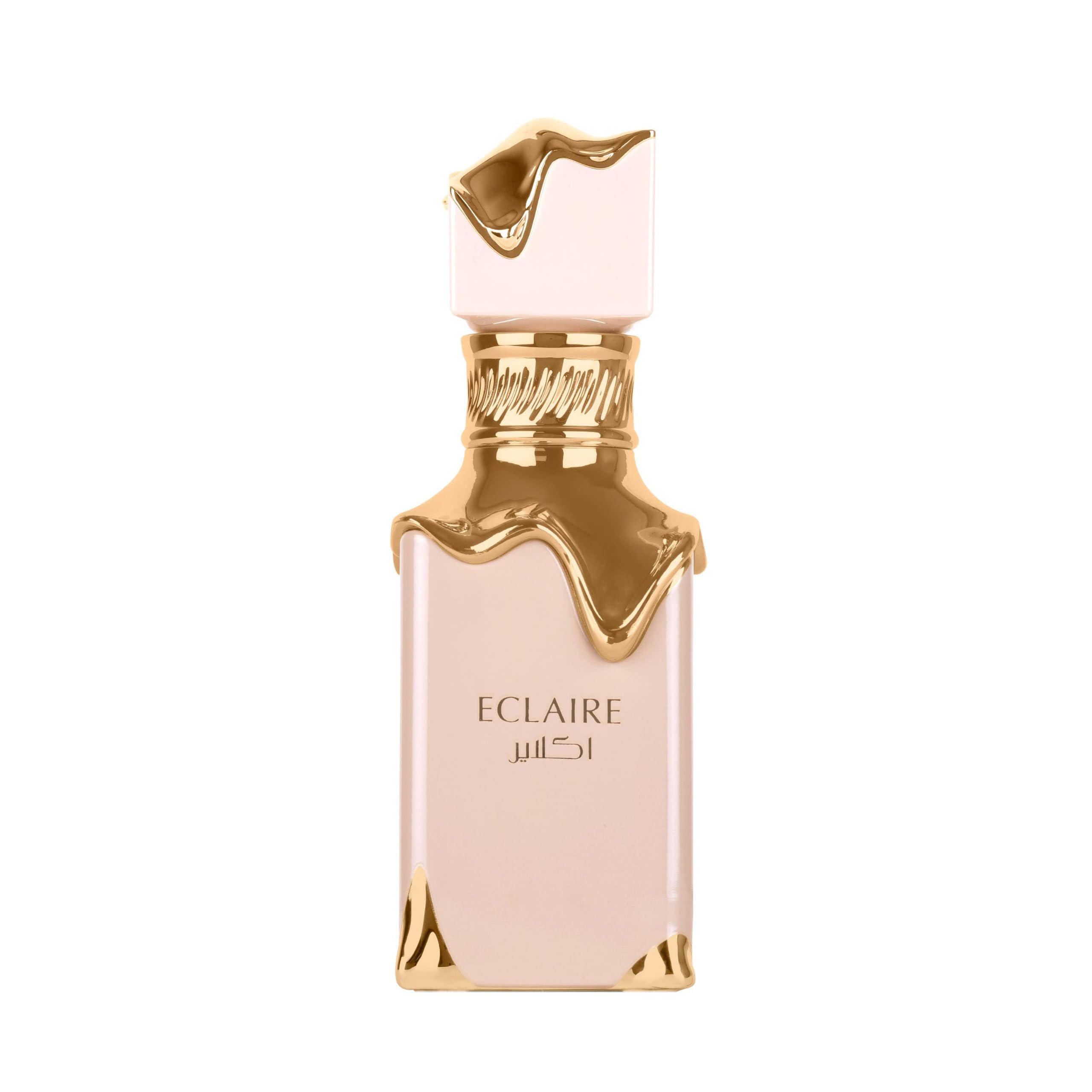 Eclaire eau de parfum 100ml caramel scent beige and golden bottle