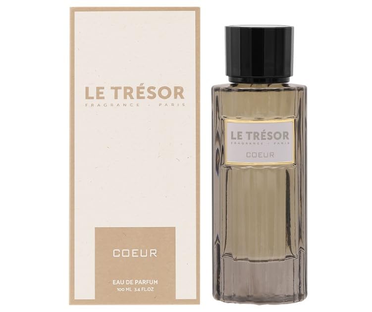 le tresor coeur eau de parfum 100ml warm woody amber unisex perfume bottle and box