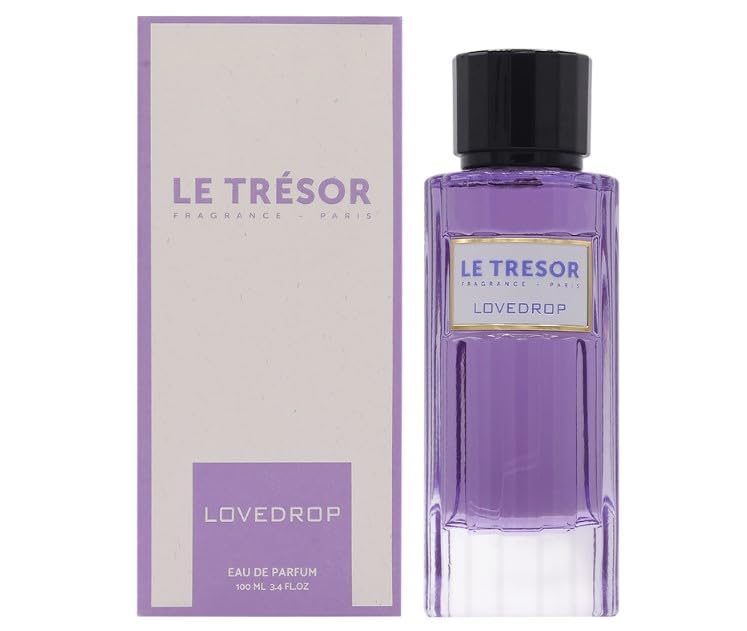 le tresor lovedrop eau de parfum 100ml women’s fruity floral sweet perfume bottle and box
