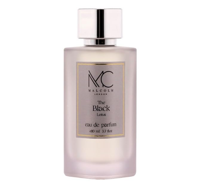 malcolm london the black lotus perfume bottle and box
the black lotus eau de parfum 110ml frosted bottle
women’s floral amber fragrance by malcolm london