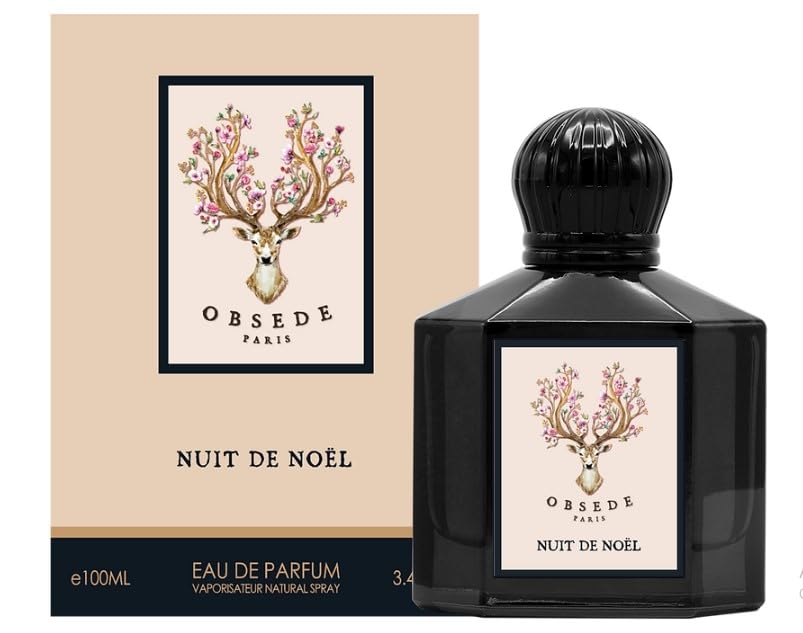 obsede paris nuit de noel eau de parfum 100ml women’s warm floral amber perfume bottle and box
