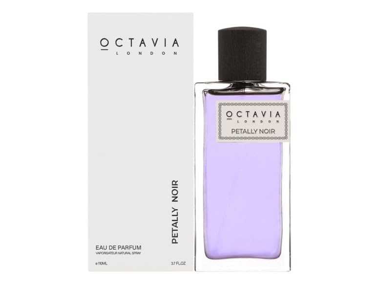Octavia London Petally Noir perfume bottle
Petally Noir women’s floral fragrance
Purple Eau de Parfum for women by Octavia London
