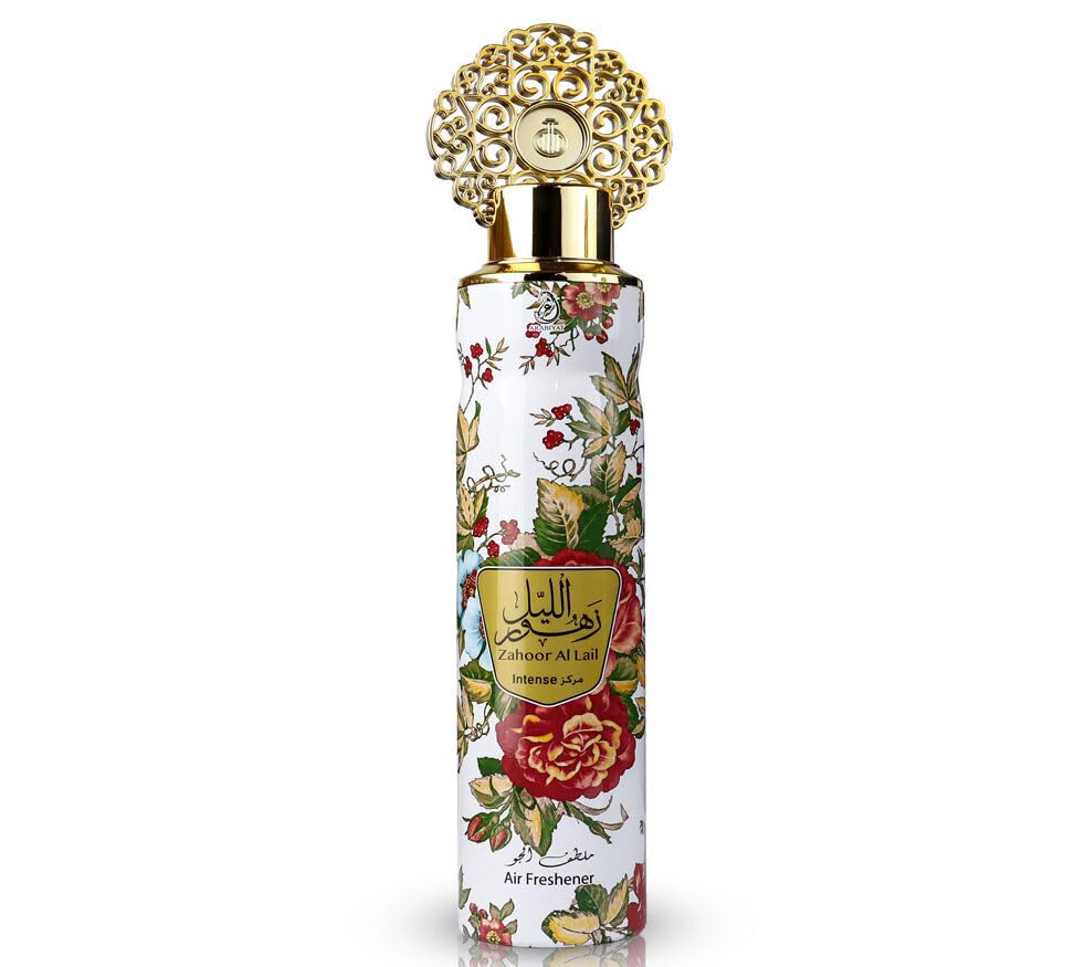 zahoor al lail intense floral arabian air freshener 300ml spray bottle